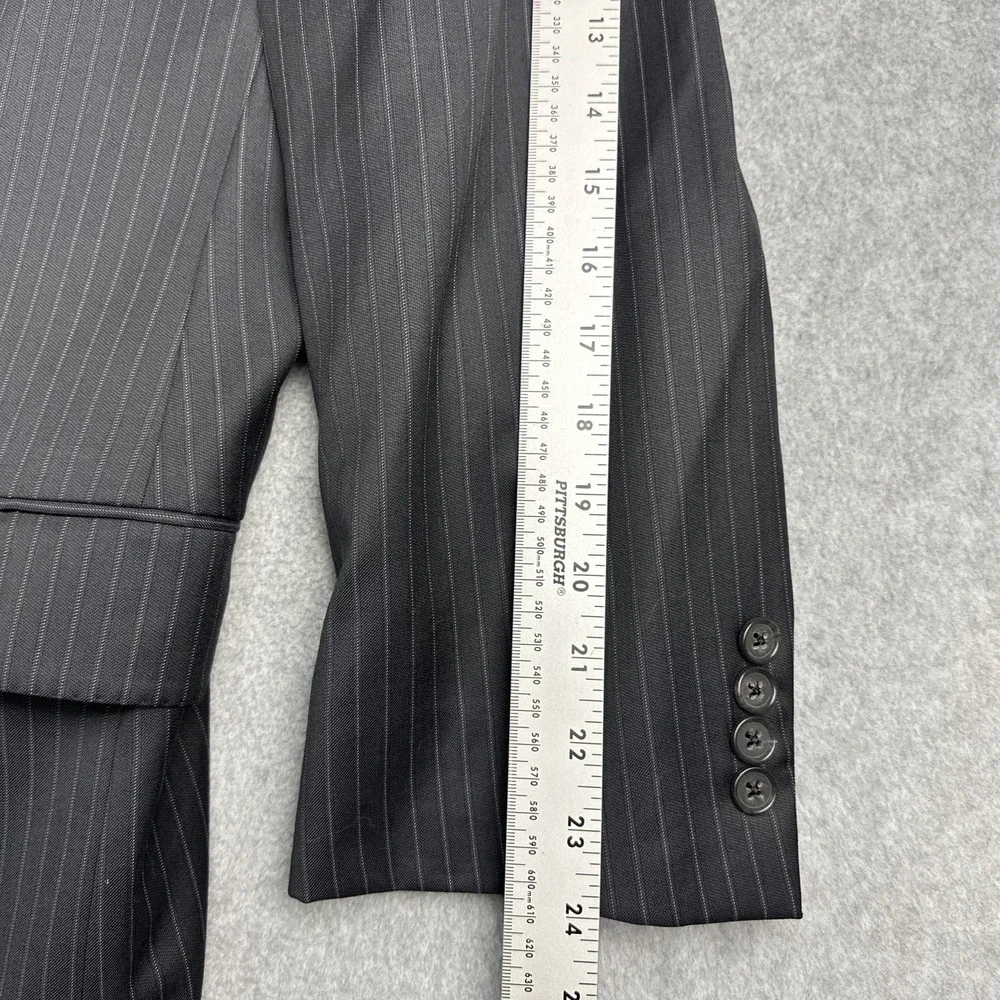 Daniel Cremieux Blazer Mens 52R Gray Loro Piana Sports Coat Jacket Pinstripe
